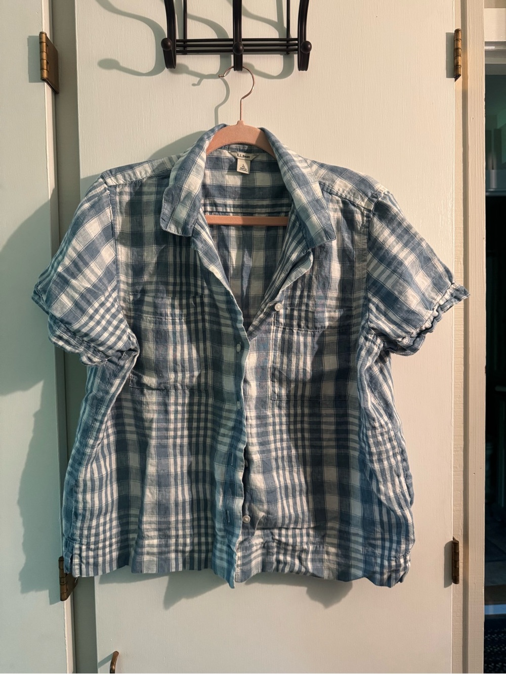 100% cotton plaid summer shirt